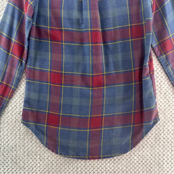 Toad&Co Top Womens XS Blue Red Plaid Reform Flannel LS Shirt Button Front Fall - Picture 7 of 13